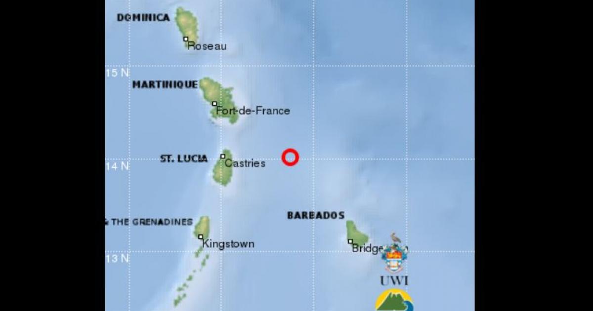     Un séisme à l'Est de Sainte-Lucie ressenti dans le sud de la Martinique

