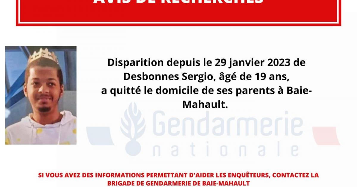     Un jeune homme porté disparu

