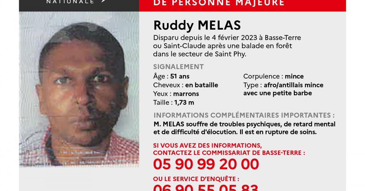     Disparition inquiétante : avez-vous Ruddy Melas ?

