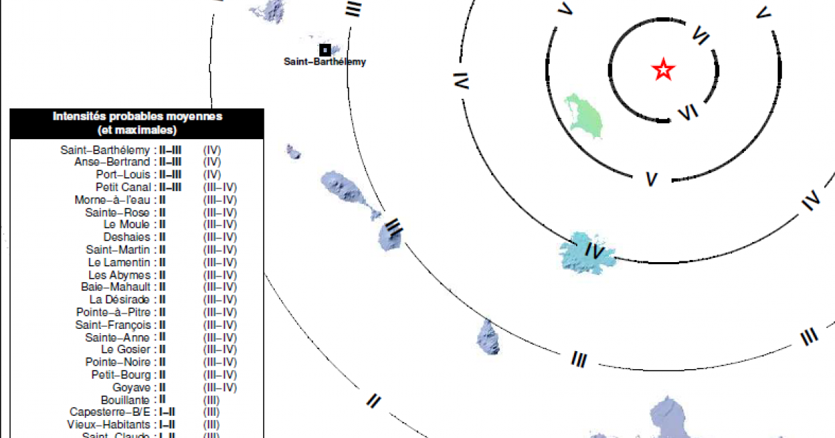     Deux secousses ont fait trembler la Guadeloupe ce dimanche

