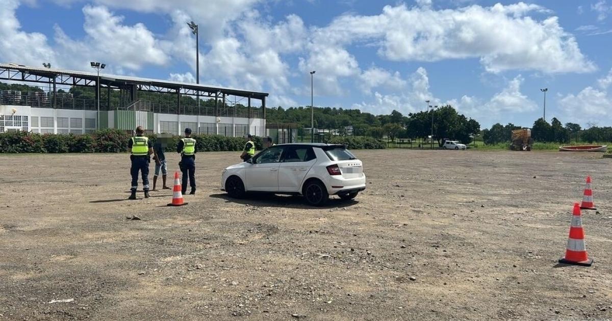     Un contrôle des douanes mené aux abords du stade du François

