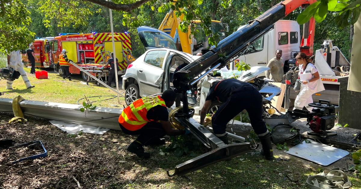 Grave accident sur la route de la Pointe des Châteaux