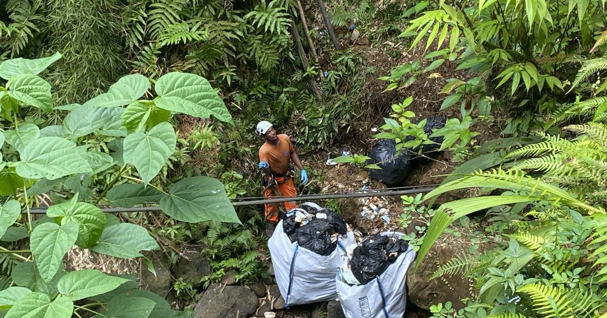     Déchets au fond de la ravine à Fonds-Saint-Denis : « celui qui a fait ça, il faut qu’il paye ! »

