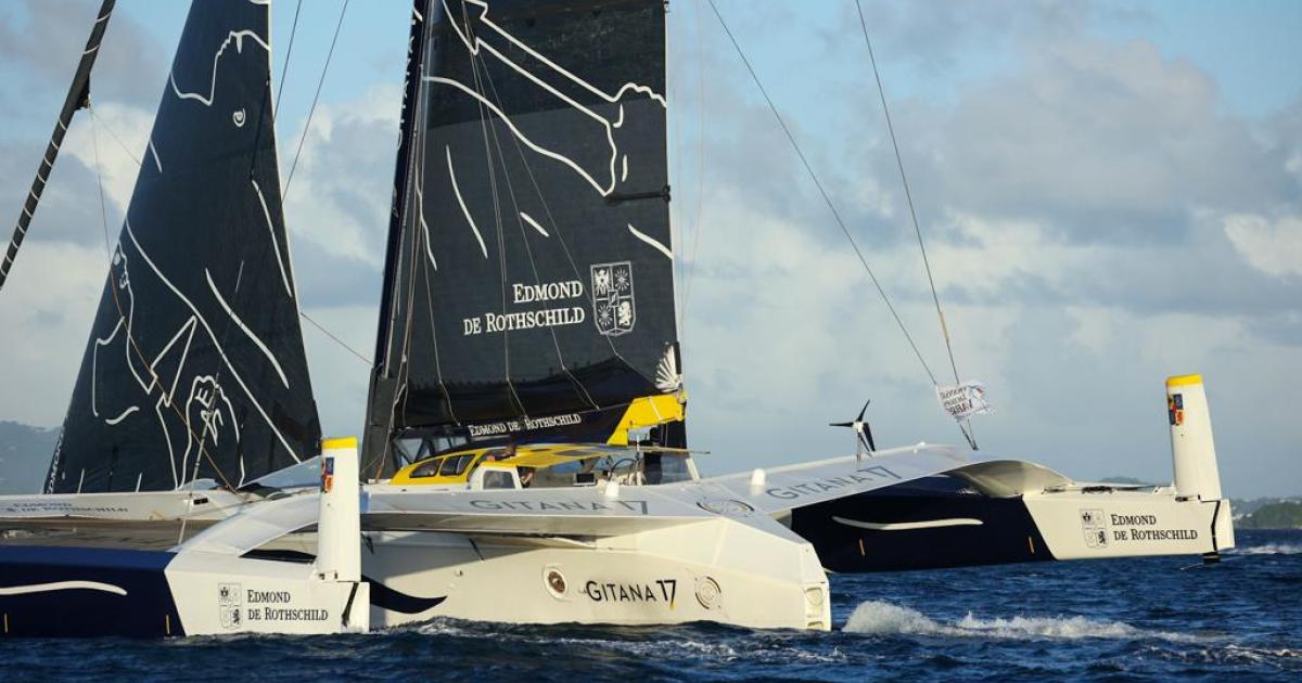     [EN IMAGES] Transat Jacques Vabre : le Maxi Edmond de Rothschild, 3ème chez les Ultim

