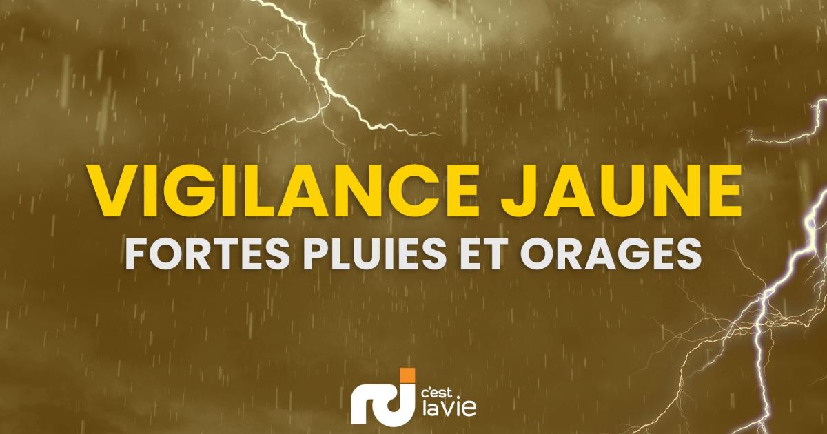     Vigilance jaune pour fortes pluies et orages : des averses de bonne intensité attendues

