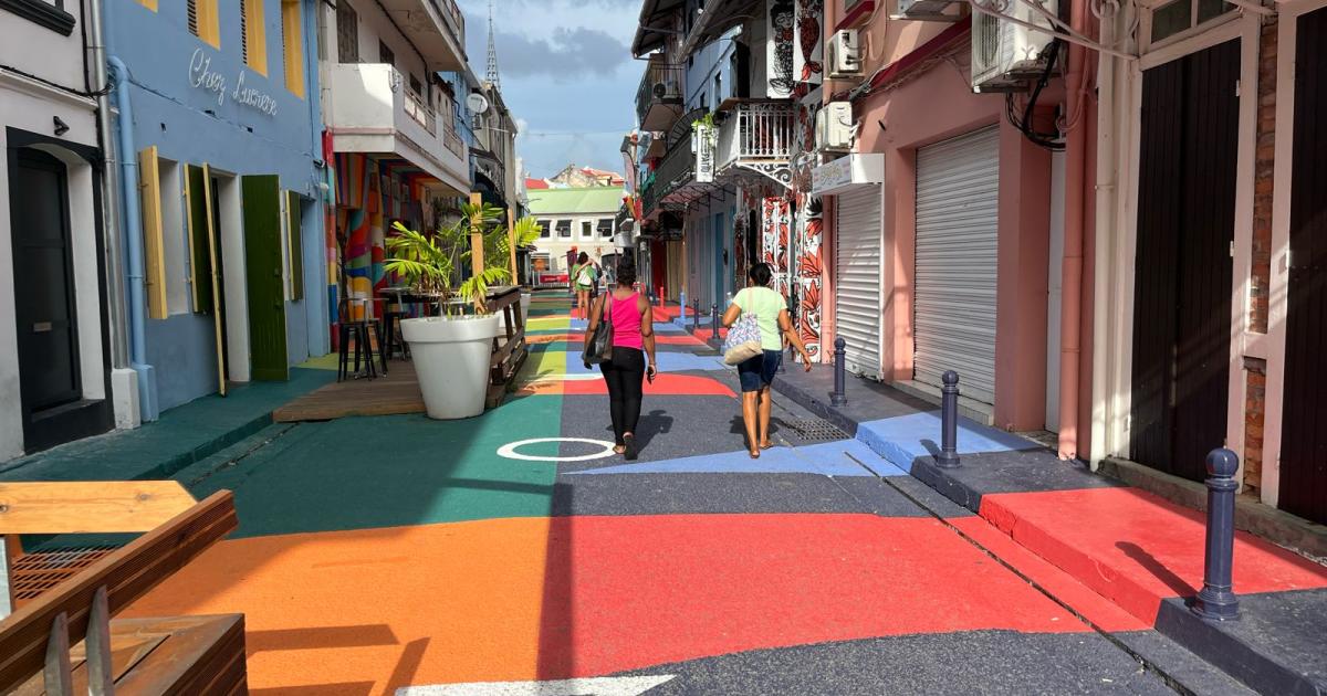     Le relooking de la rue Garnier Pagès à Fort-de-France, un franc succès

