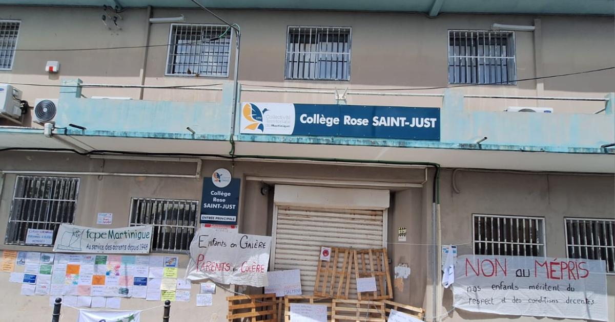     Le collège Rose Saint-Just de Trinité totalement bloqué

