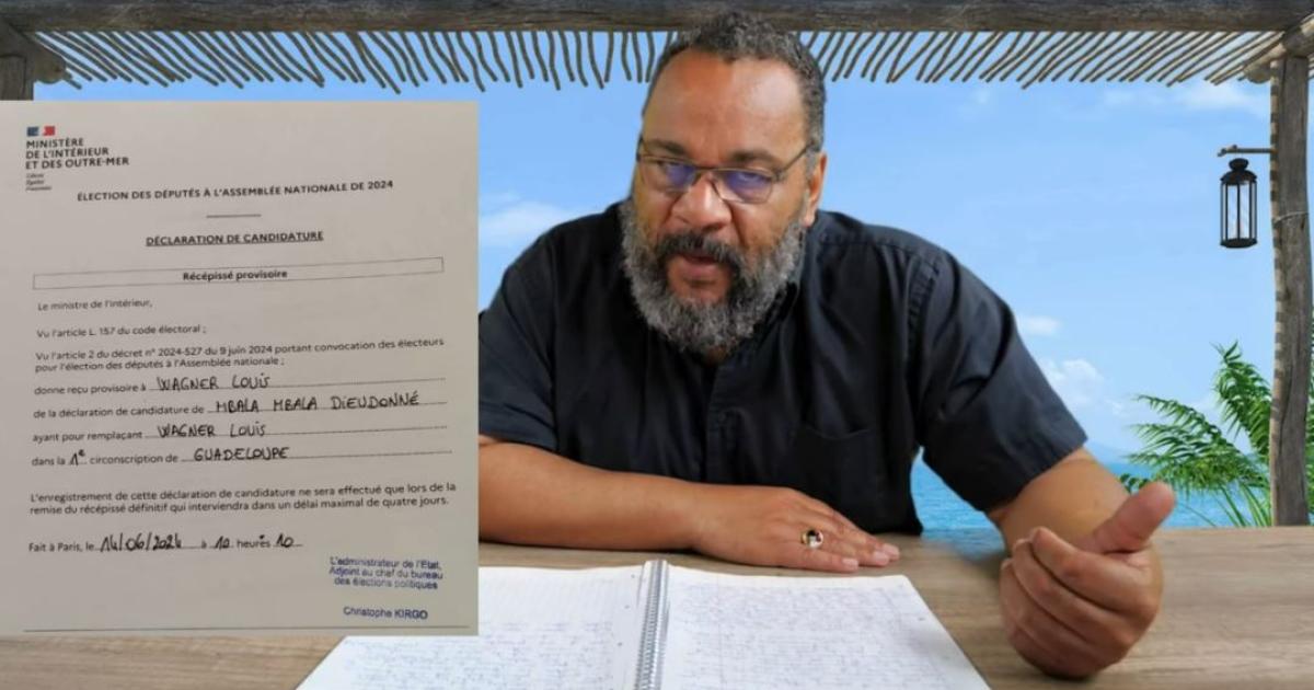     Dieudonné est candidat aux législatives en Guadeloupe

