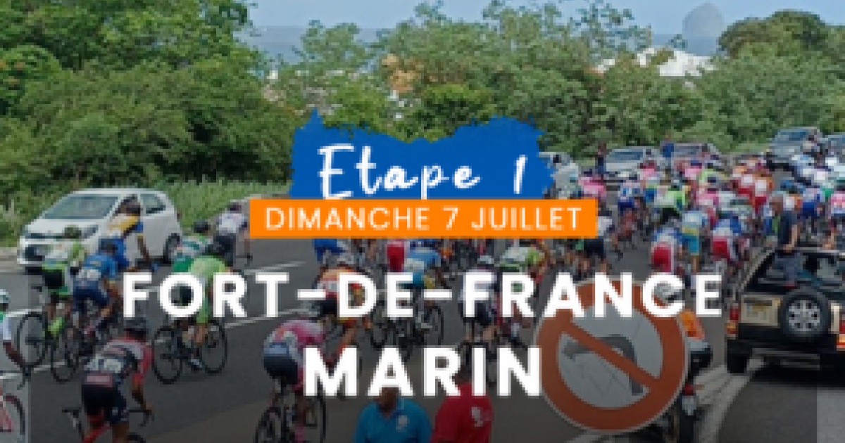 Tour Cycliste de Martinique, 1ère étape : Fort-de-France / Le Marin