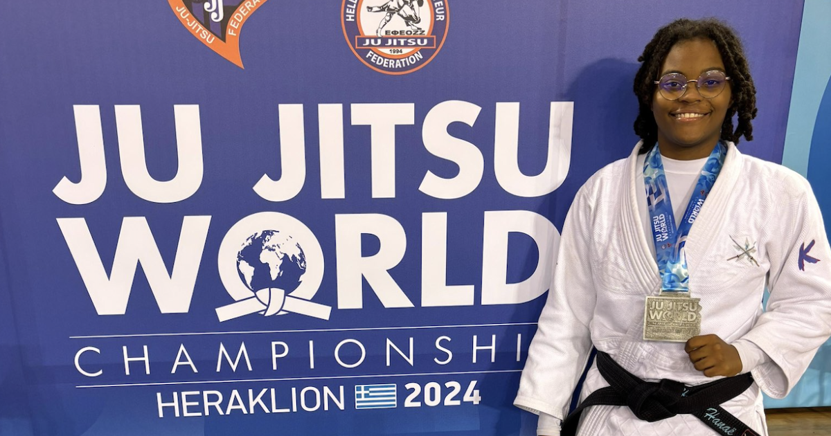     Jujitsu : la Guadeloupéenne Hanaë Héron, vice-championne du monde U18 en Grèce 

