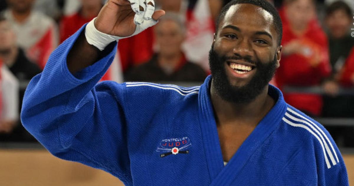     À 21 ans, le Martiniquais Angel Gustan devient champion de France de judo des plus de 100 kilos

