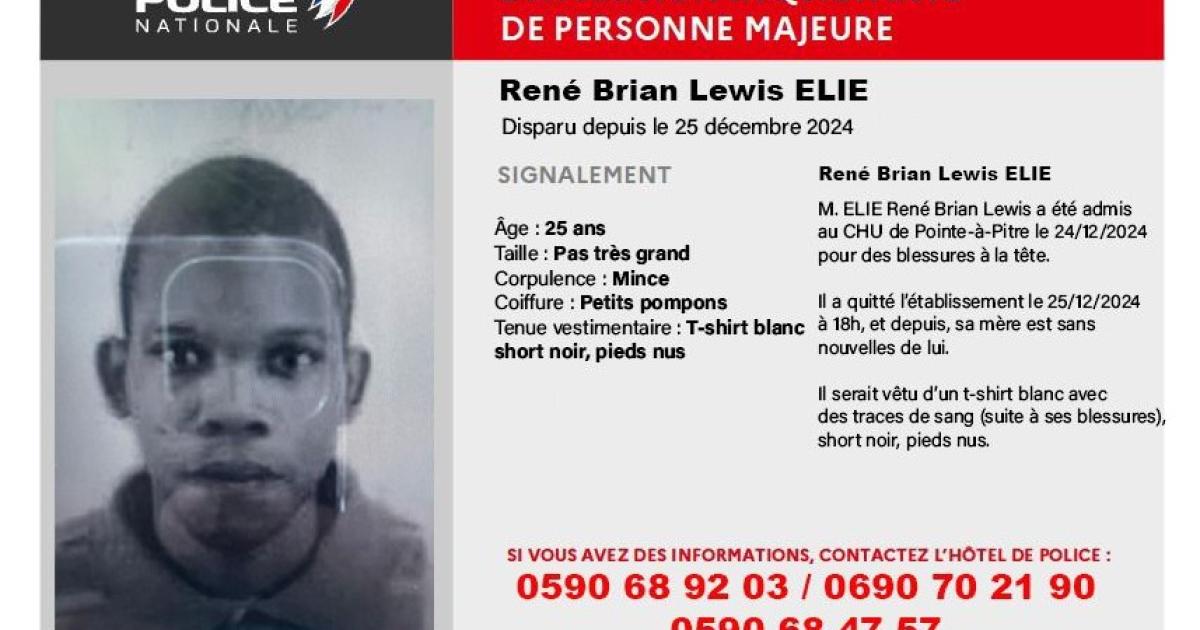     Appel à témoins : avez-vous vu Elie René Brian Lewis ?

