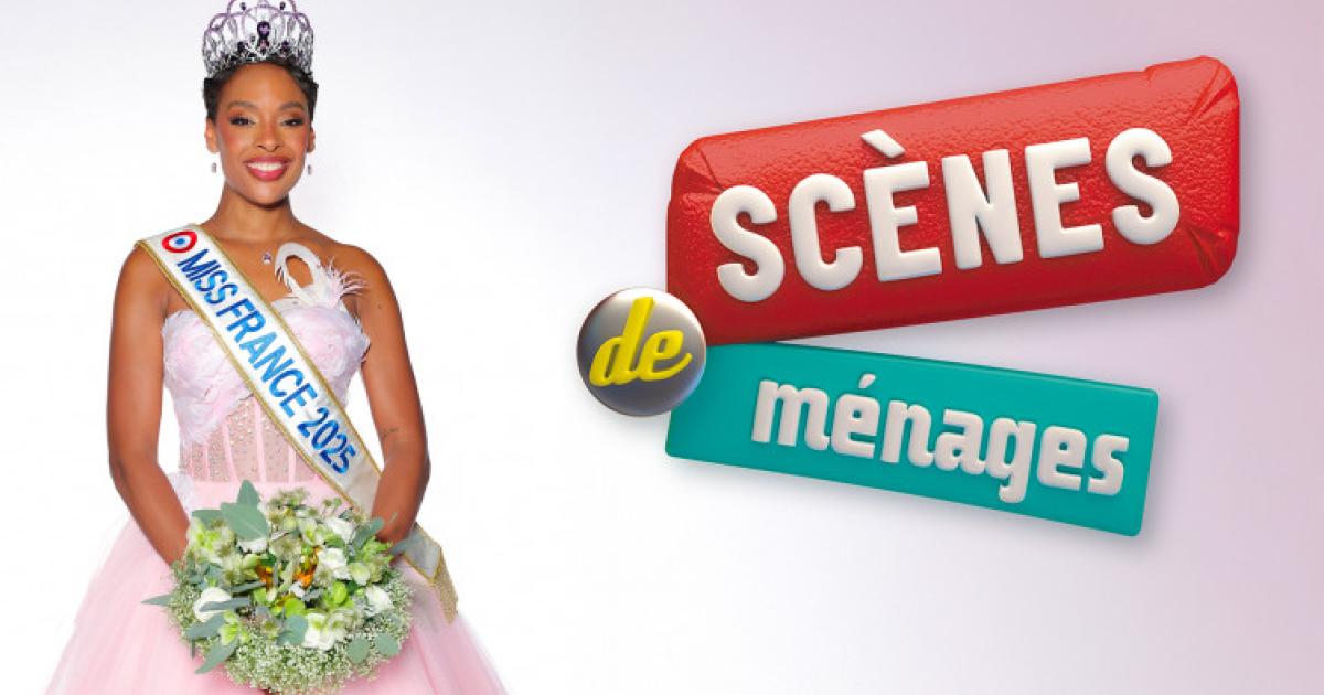     Miss France, Angélique Angarni Filopon, dans « Scènes de ménages » sur M6

