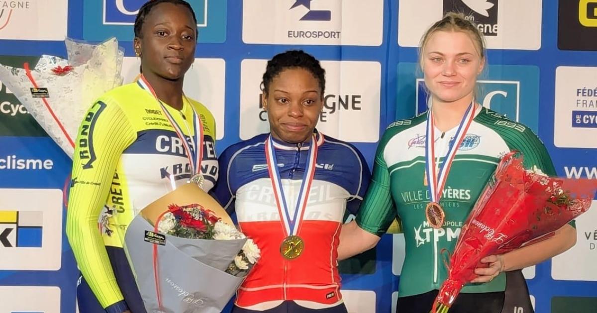     CYCLISME. La Guadeloupéenne Marie-Louisa Drouode championne de France de vitesse sur piste

