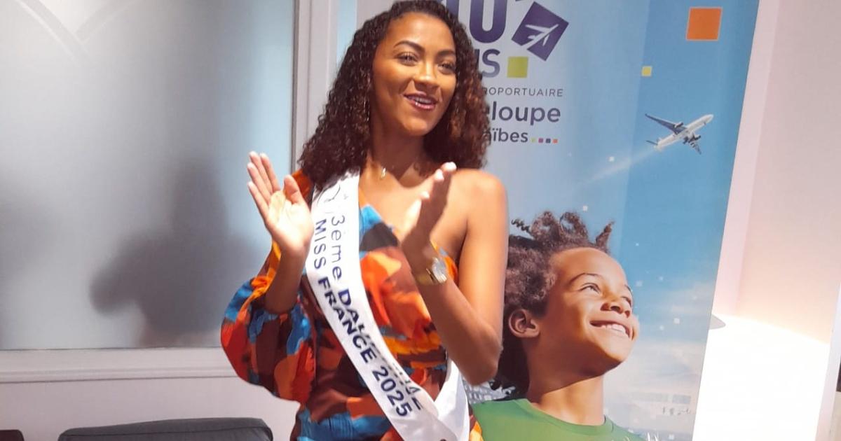     Moïra André, 3ᵉ dauphine de Miss France 2025, de retour au pays

