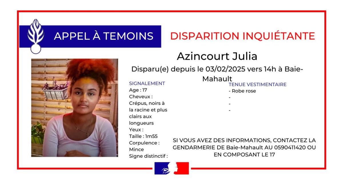     Appel à témoins : avez-vous vu Julia Azincourt ? 


