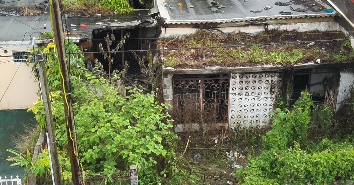     Un bâtiment du Raizet réduit en cendres ce vendredi

