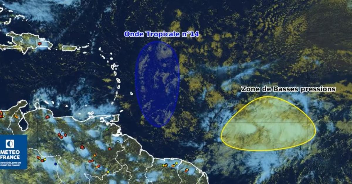     Une semaine maussade au passage d'une onde tropicale et avant l'arrivée d'une perturbation surveillée par le NHC

