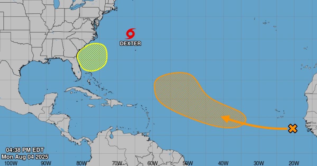     Dexter est la 4ème tempête nommée de la saison cyclonique 2025 dans l'Atlantique

