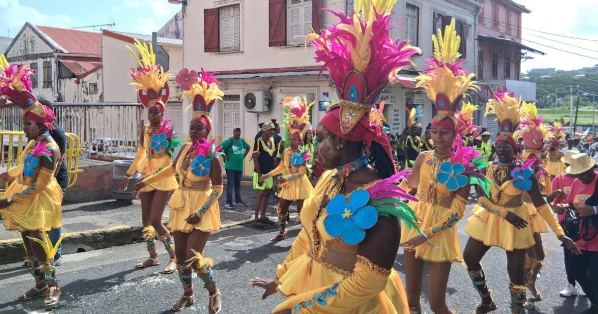     [EN IMAGES] Au Lamentin, un carnaval hors saison pour les vacanciers de retour au pays

