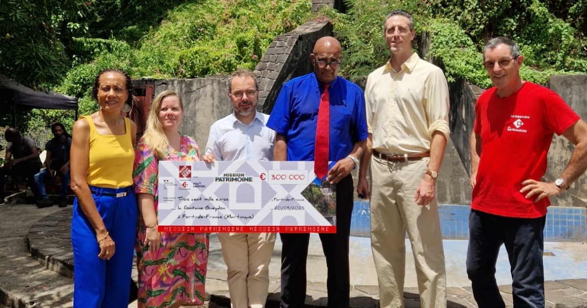      Une dotation de 300 000 euros pour restaurer la fontaine Gueydon à Fort-de-France

