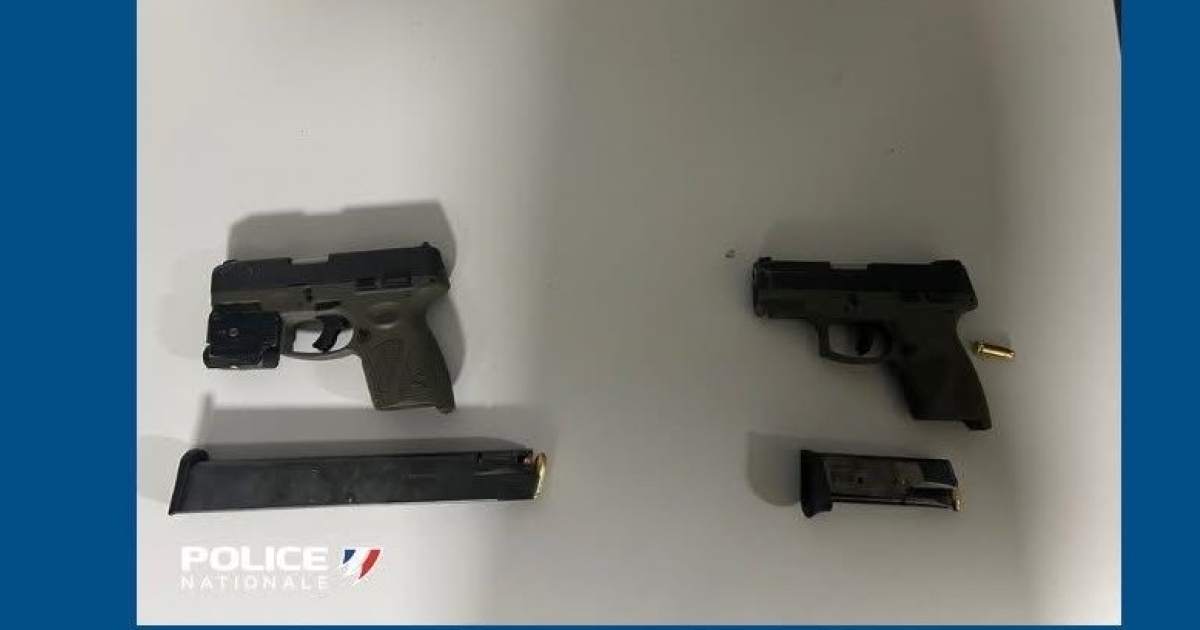     Deux armes à feu saisies lors d’un contrôle de police à Fort-de-France

