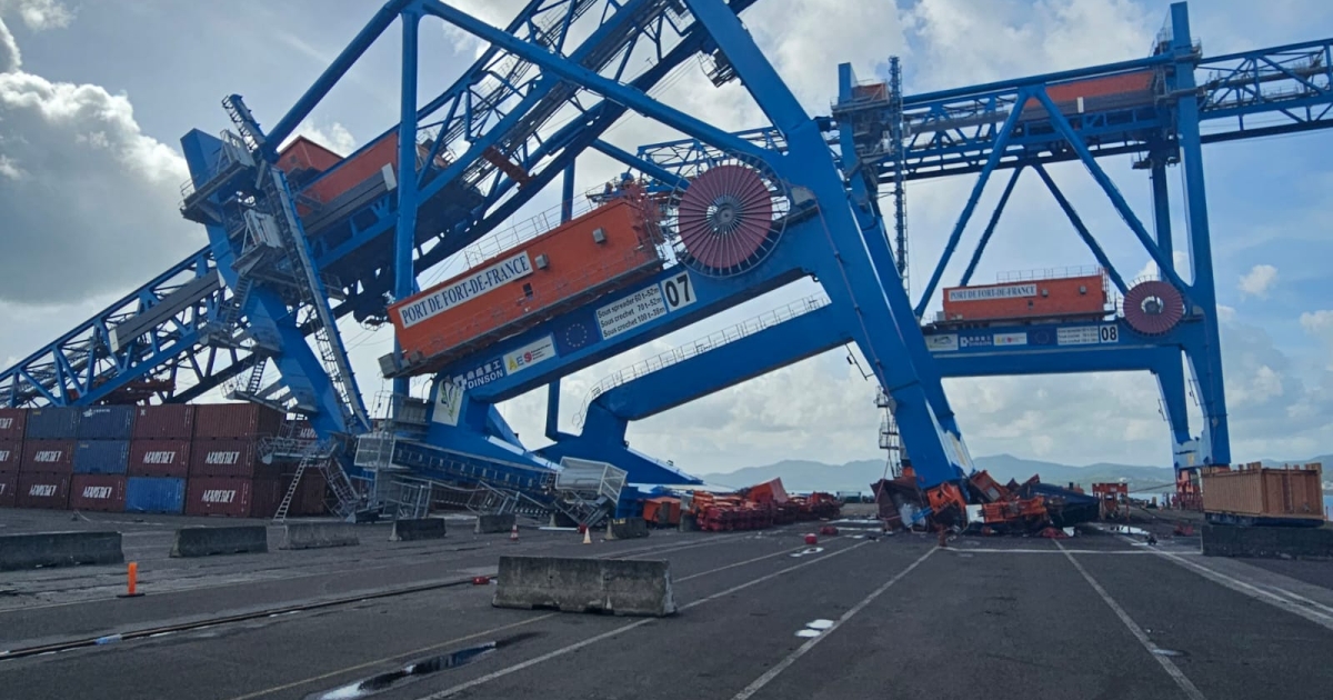     Portique effondré sur le port : l'activité reprend sur le terminal de la Pointe des Grives

