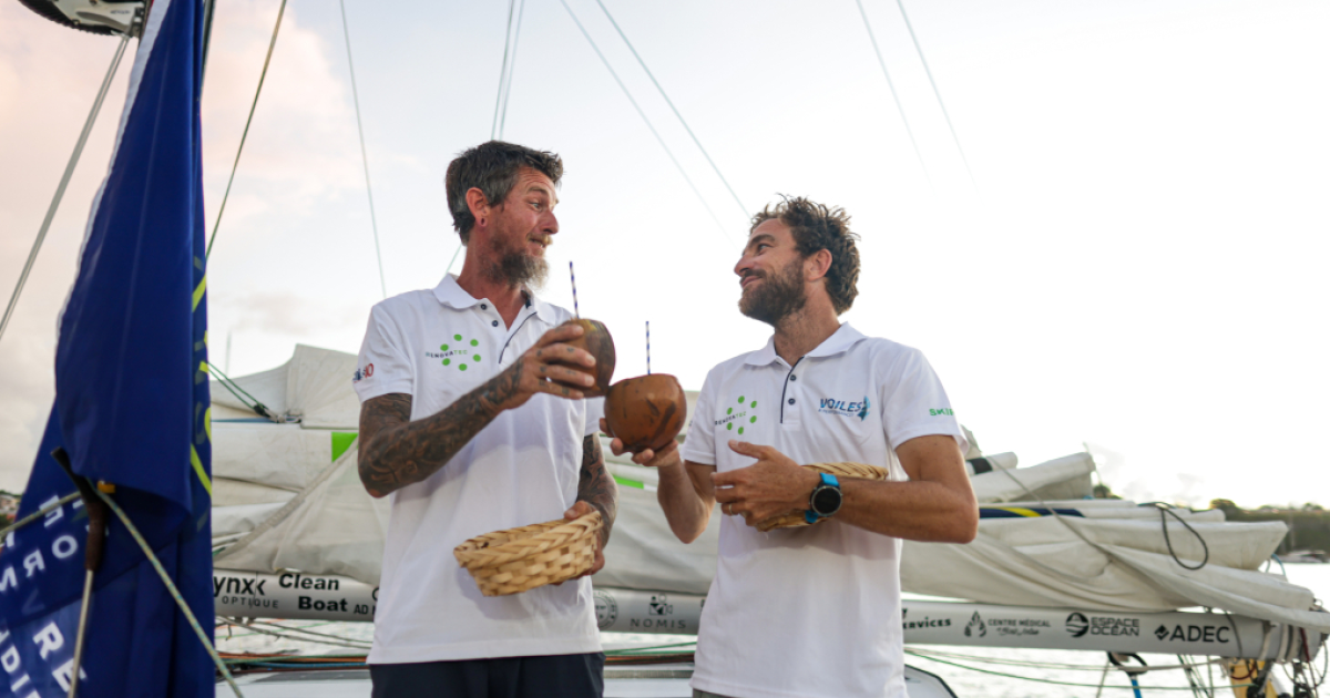     Ulysse Pozzoli et Stéphane Griener ont terminé leur Transat Café l’Or

