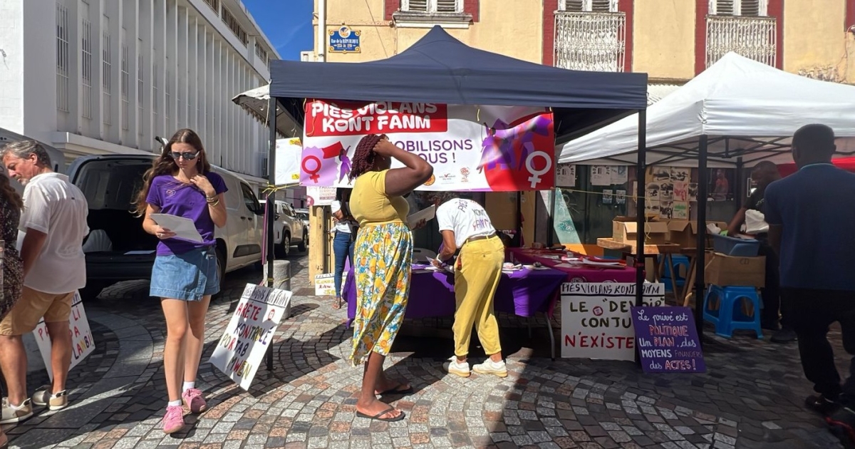     « Piès violans kont fanm » : actions et sensibilisation à Fort-de-France

