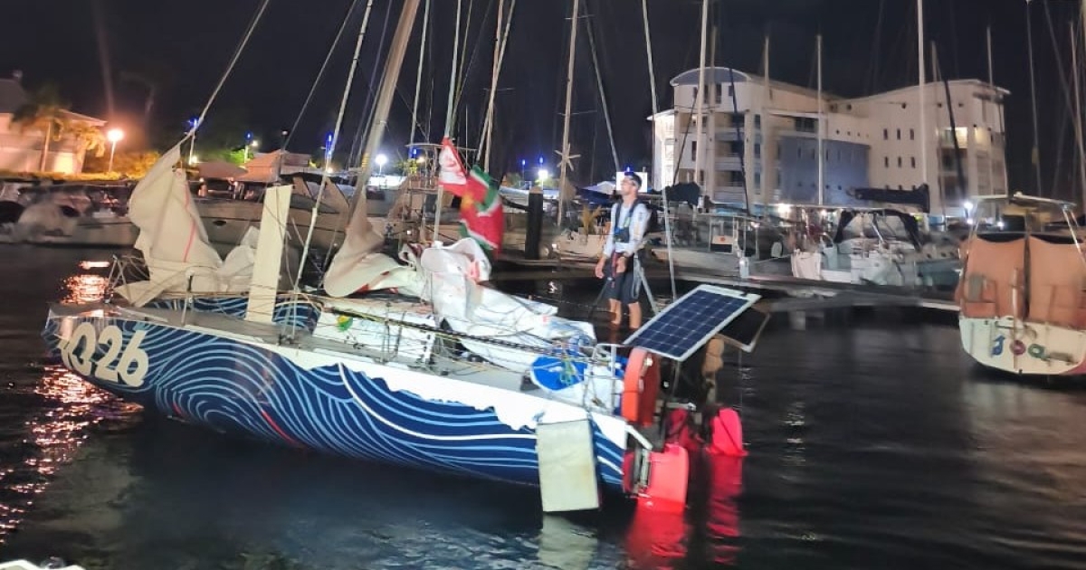     La Boulangère Mini Transat : 5ème place pour le Guadeloupéen Robinson Pozzoli à Saint-François

