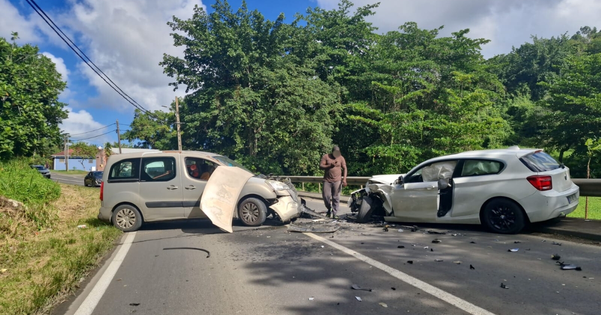     Choc frontal sur la route de Caraques, la circulation perturbée dans le Grands Fonds

