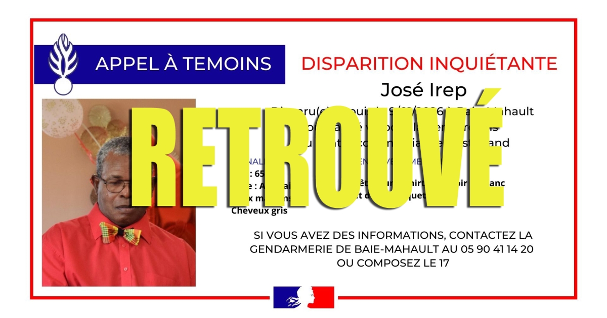     José Irep a été retrouvé sain et sauf à Port-Louis

