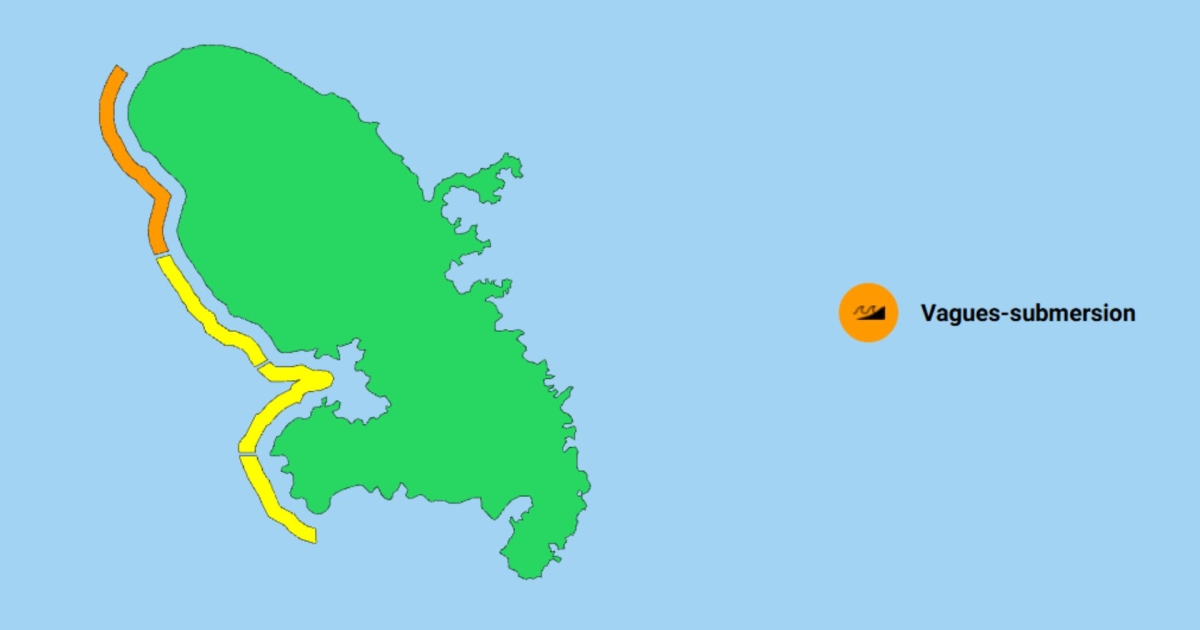     Vigilance orange maintenue en Martinique suite à une forte houle nord-ouest

