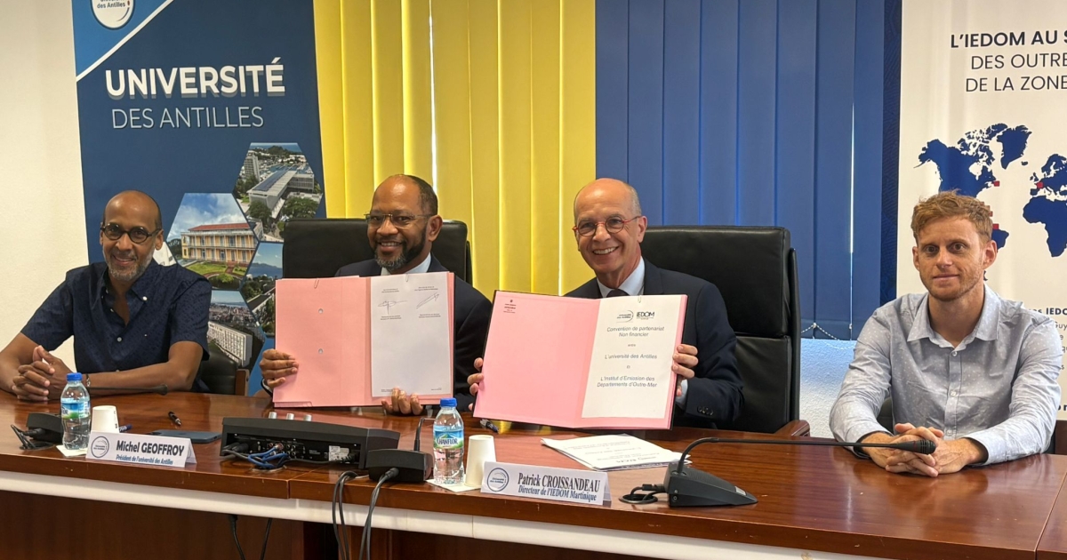     L’Université des Antilles et l’IEDOM signent une convention de partenariat stratégique


