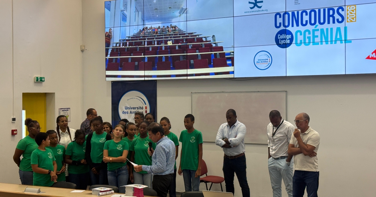     Concours CGénial : le collège Germain Saint-Ruf représentera la Guadeloupe à Paris

