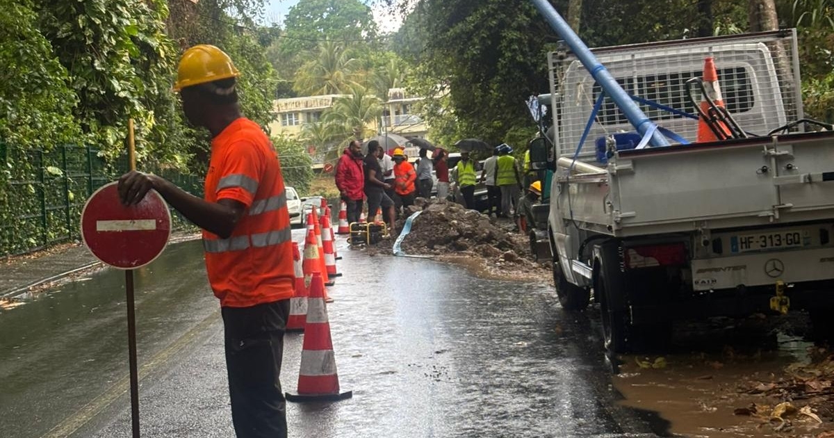     Plan d’urgence eau : des travaux pour sécuriser la distribution sont en cours à Trois-Rivières et Capesterre-Belle-Eau


