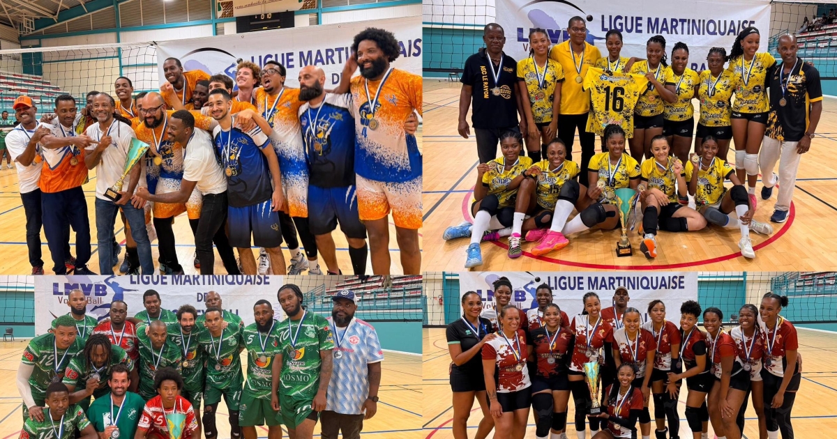     Volley-Ball : le Rayon chez les filles et le MUC chez les garçons sont champions de Martinique ! 

