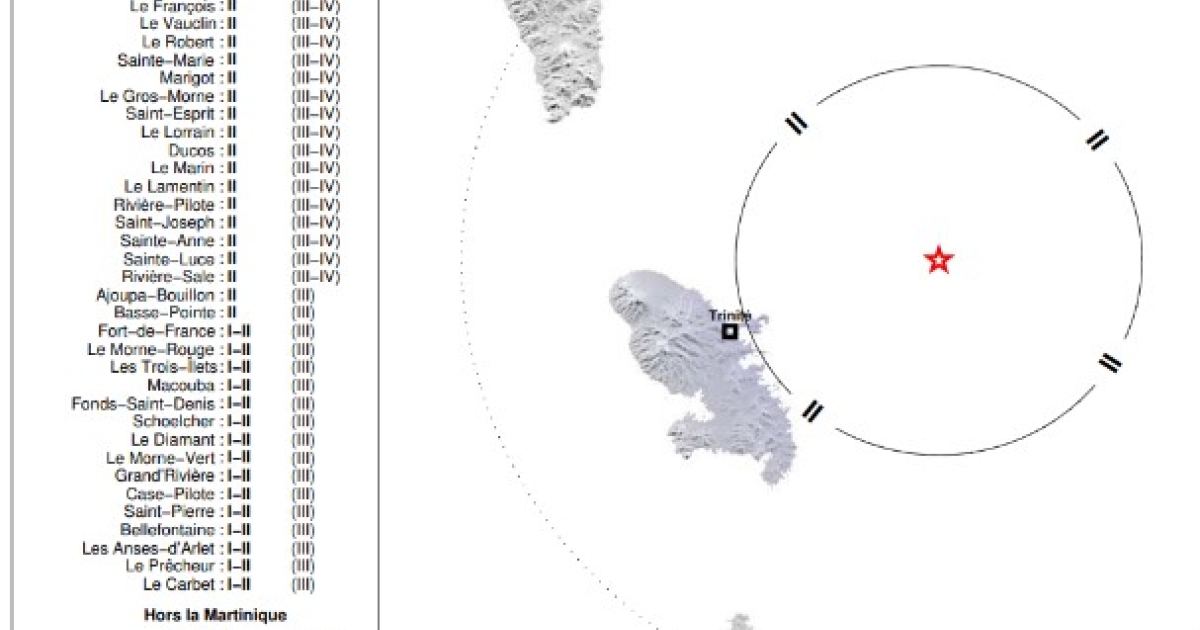     La terre a tremblé en Martinique : un séisme de 4,1 sur l'échelle de Richter enregistré

