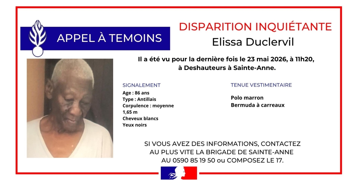     Disparition inquiétante à Sainte-Anne : avez-vous aperçu Elissa Duclervil ?

