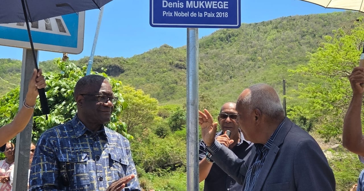     Aux Anses-d’Arlet, une rue porte désormais le nom du docteur Denis Mukwege 

