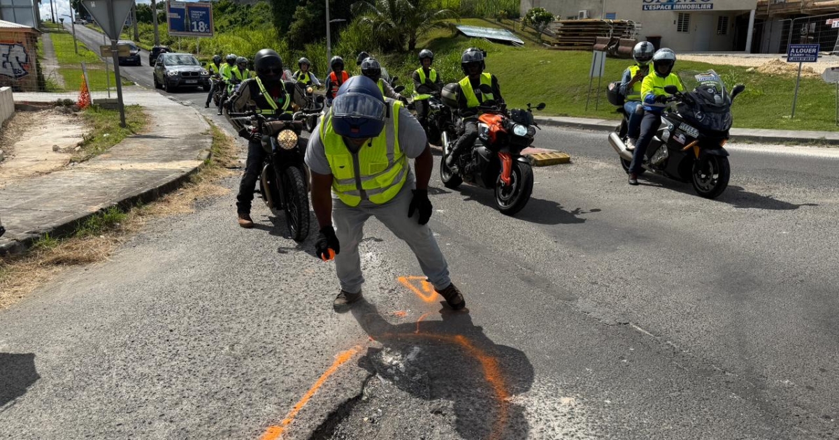     Sécurité routière : à Jarry, la 3e Opération Nids-de-Poule dénonce la dangerosité des routes de l’archipel

