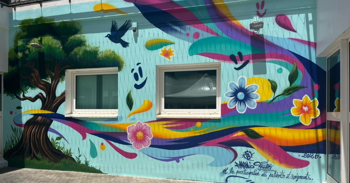     Une fresque collective inaugurée à l’hôpital Maurice Despinoy au Lamentin

