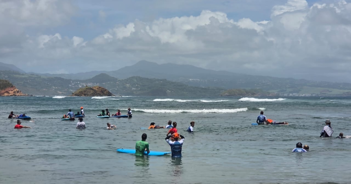     Une trentaine de personnes en situation de handicap initiées au handisurf à Tartane

