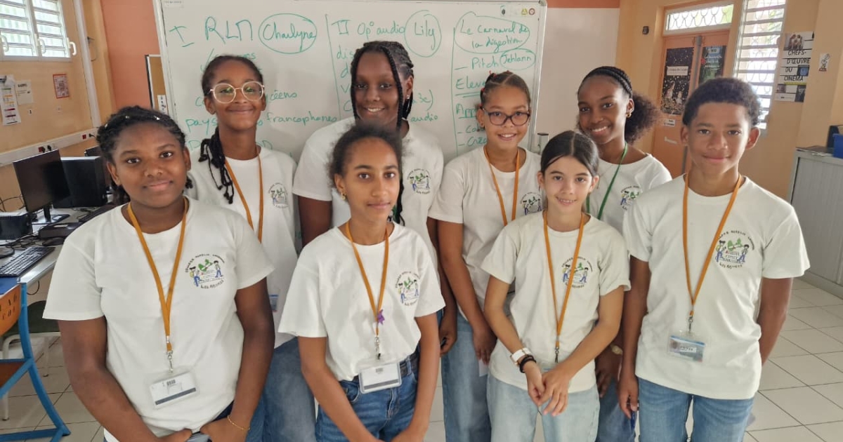     Les élèves du collège Aurélie Lambourde en 1/2 finale du concours de podcast "Réinventer le monde"

