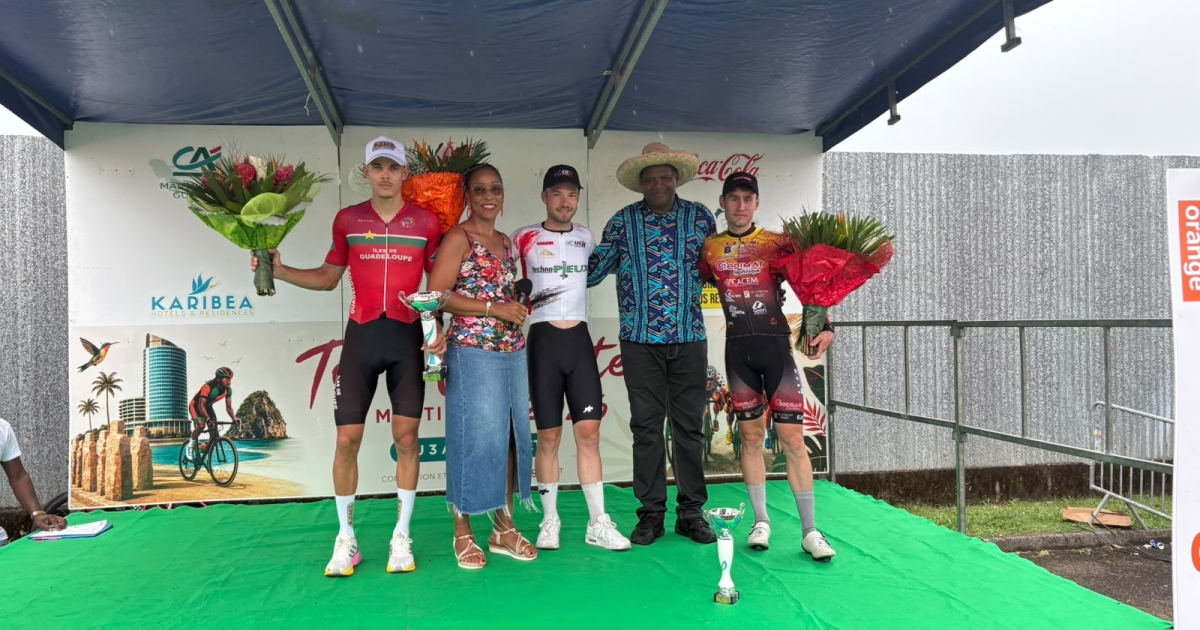     [CLASSEMENTS et PHOTOS] Tour cycliste de Martinique 2026 : Nils Brun (UC Haguenau) s'impose au Gros-Morne et endosse le maillot jaune

