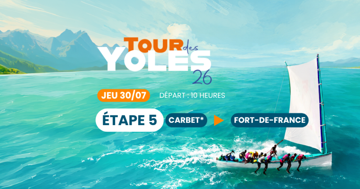     Tour des yoles 2026, 5e étape : Carbet / Fort-de-France, attention aux pièges

