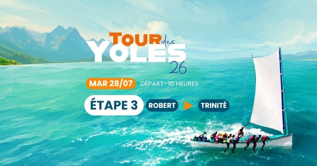     Tour des yoles 2026, 3e étape : Robert / Trinité, le jour de la Caravelle

