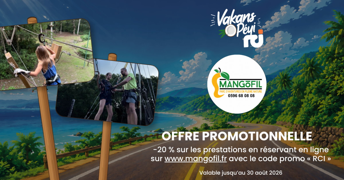     Mangofil : profitez de 20% de réduction en ligne dans votre parc d'aventure en Martinique

