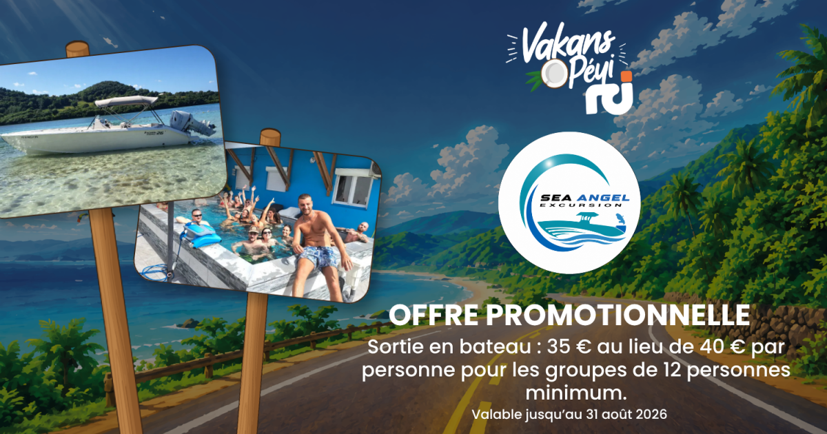     Sea Angel Excursion : profitez d'un tarif préférentiel pour votre sortie en bateau en Martinique

