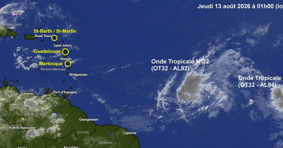     La 32ème onde tropicale de la saison menace les Antilles ce week-end 

